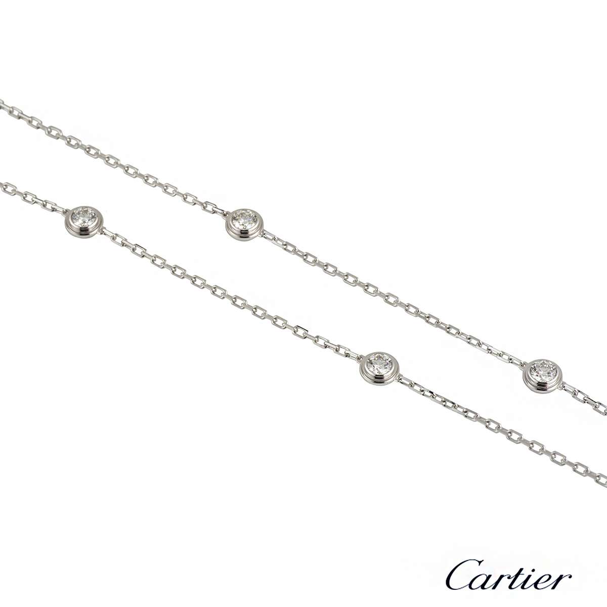 Cartier Diamants Legers Diamond Necklace 0.74ct G/VS | Rich Diamonds